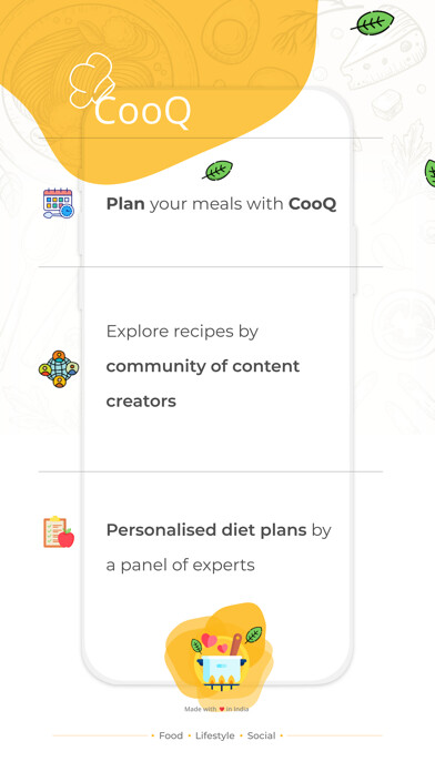 Emulate iPhone app CooQ: Diet & Meal Planner using MyAndroid