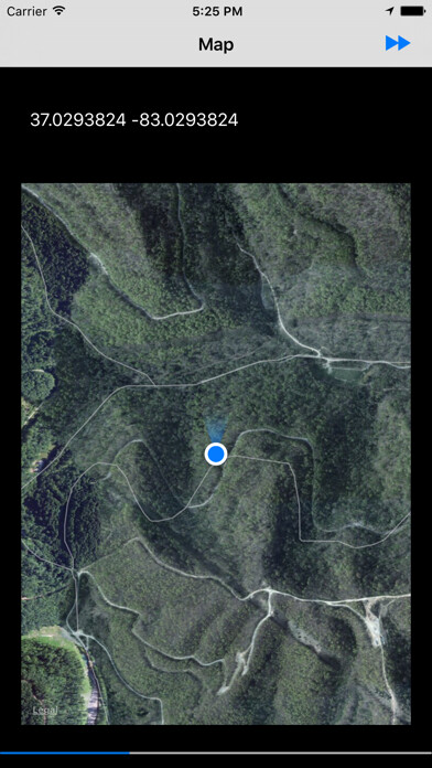 Emulate iPhone app Coordinate Tracker using MyAndroid