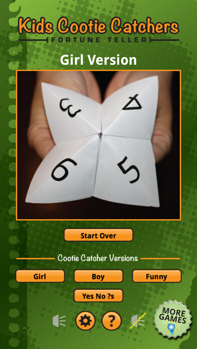 Emulate iPhone app Cootie Catcher Fortune Teller using MyAndroid Emulate iPhone app Cootie Catcher Fortune Teller using MyAndroid