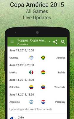 Emulate Android APK Copa America 2015 Schedule