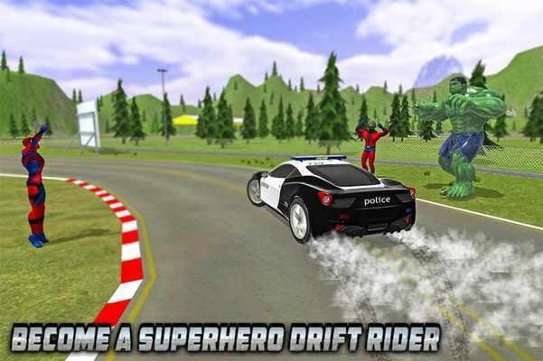Emulate Android APK Cop Cars Superhero Drift  Stunt Simulator