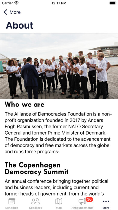 Emulate iPhone app Copenhagen Democracy Summit using MyAndroid Emulate iPhone app Copenhagen Democracy Summit using MyAndroid