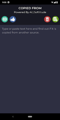 Run android online APK Copied From - Find where the text is copied from from MyAndroid or emulate Copied From - Find where the text is copied from using MyAndroid