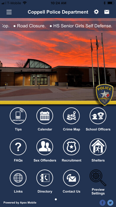Emulate iPhone app Coppell Police Department using MyAndroid Emulate iPhone app Coppell Police Department using MyAndroid
