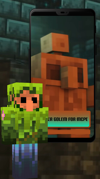 Run android online APK Copper Golem for MCPE from MyAndroid or emulate Copper Golem for MCPE using MyAndroid