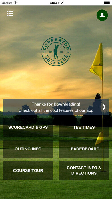 Emulate iPhone app Coppertop Golf Club using MyAndroid Emulate iPhone app Coppertop Golf Club using MyAndroid