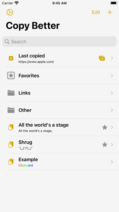 Emulate iPhone app Copy Better using MyAndroid