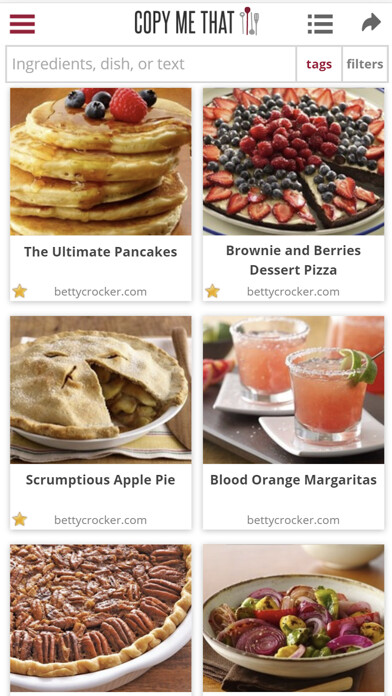 Emulate iPhone app Copy Me That recipe manager using MyAndroid Emulate iPhone app Copy Me That recipe manager using MyAndroid