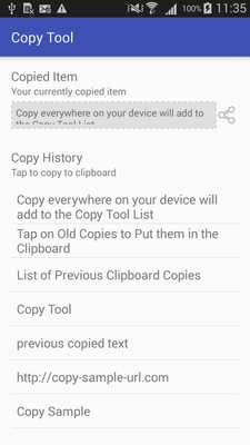 Emulate Android APK Copy Tool - Clipboard History