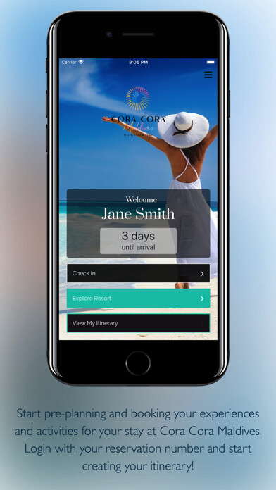 Emulate iPhone app Cora Cora Maldives using MyAndroid Emulate iPhone app Cora Cora Maldives using MyAndroid
