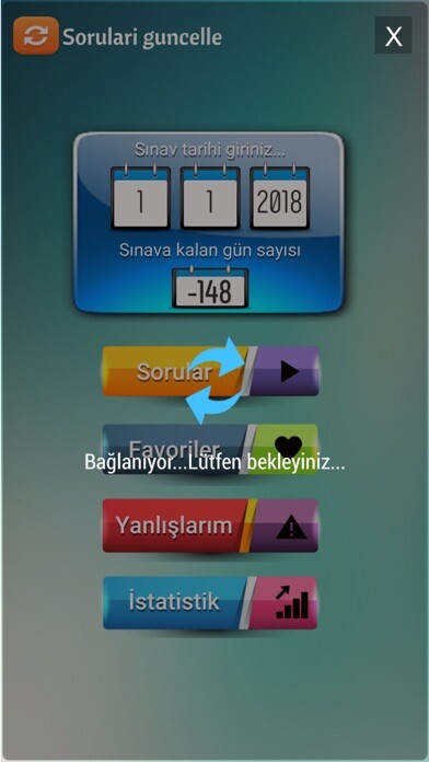 Emulate iPhone app Co?rafya ?km?? Sorular? using MyAndroid