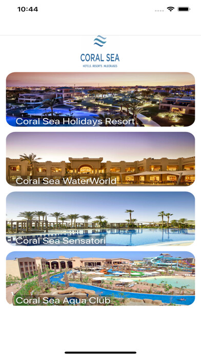 Emulate iPhone app Coral Sea Resorts using MyAndroid