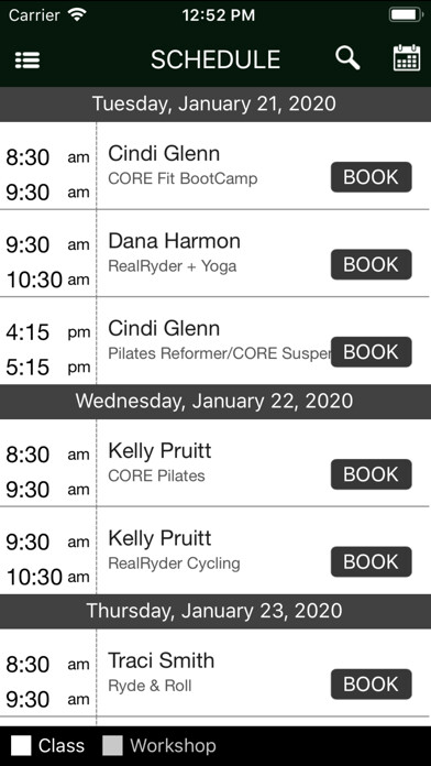 Emulate iPhone app CORE Pilates, Cycling & BootCa using MyAndroid Emulate iPhone app CORE Pilates, Cycling & BootCa using MyAndroid