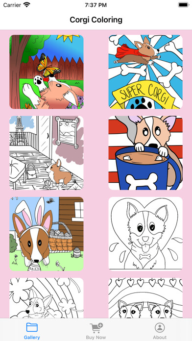 Emulate iPhone app Corgi Coloring School Edition using MyAndroid