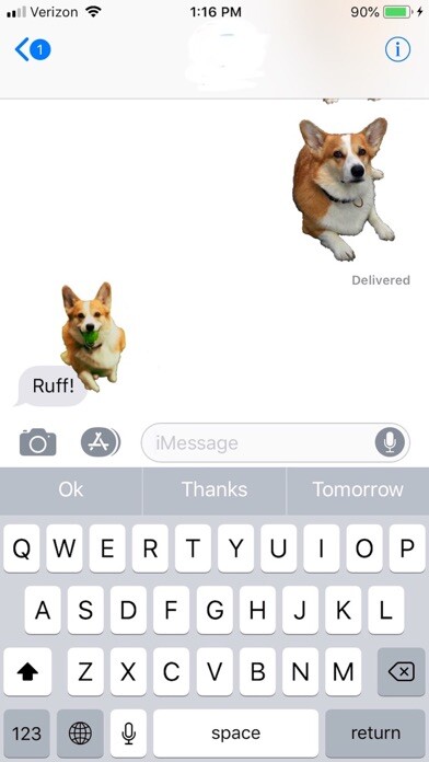 Emulate iPhone app Corgi Rick Rick Sticks using MyAndroid