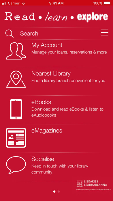 Emulate iPhone app Cork City Libraries using MyAndroid Emulate iPhone app Cork City Libraries using MyAndroid