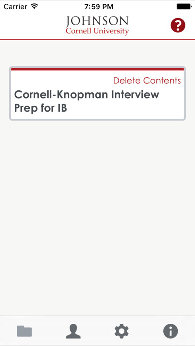 Emulate iPhone app Cornell-Knopman Interview Prep for IB using MyAndroid