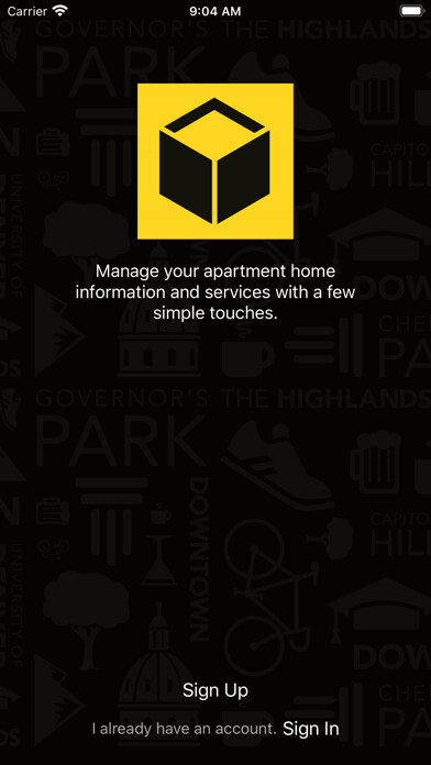 Emulate iPhone app Cornerstone Apartment Services using MyAndroid