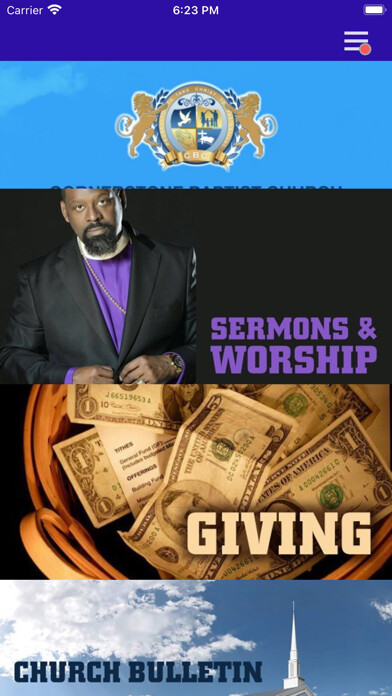 Emulate iPhone app Cornerstone Baptist Church SC using MyAndroid Emulate iPhone app Cornerstone Baptist Church SC using MyAndroid