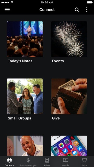 Emulate iPhone app Cornerstone Church Athens using MyAndroid