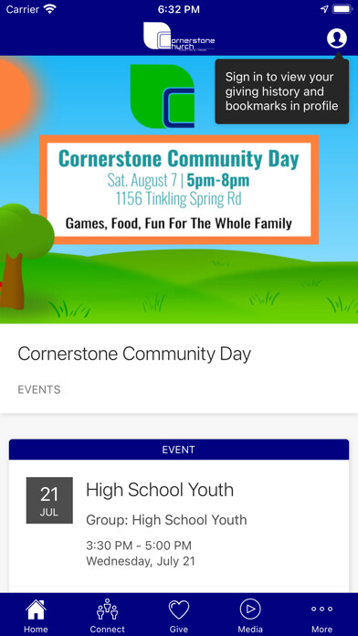 Emulate iPhone app Cornerstone Church-Augusta using MyAndroid Emulate iPhone app Cornerstone Church-Augusta using MyAndroid
