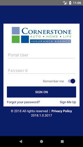 Run android online APK Cornerstone Insurance Online from MyAndroid or emulate Cornerstone Insurance Online using MyAndroid