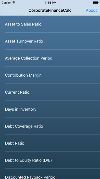 Emulate iPhone app CorporateFinanceCalc using MyAndroid Emulate iPhone app CorporateFinanceCalc using MyAndroid