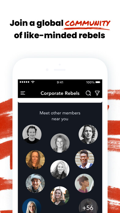 Emulate iPhone app Corporate Rebels Academy using MyAndroid