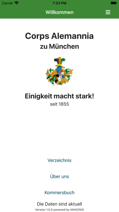 Emulate iPhone app Corps Alemannia zu München using MyAndroid Emulate iPhone app Corps Alemannia zu München using MyAndroid