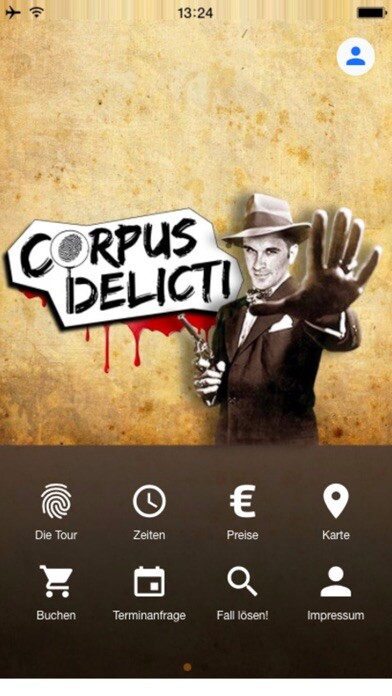 Emulate iPhone app Corpus Delicti Tours using MyAndroid