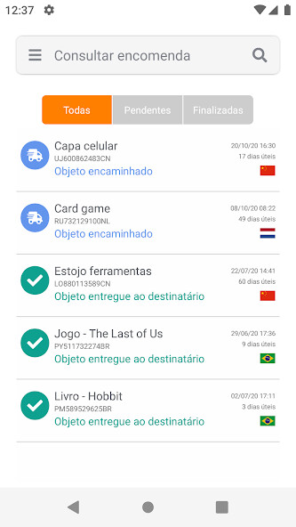 Run android online APK Correios Rastreamento from MyAndroid or emulate Correios Rastreamento using MyAndroid
