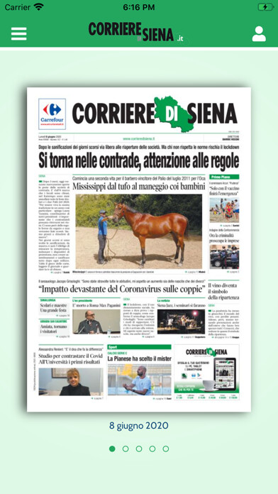 Emulate iPhone app Corriere di Siena digitale using MyAndroid Emulate iPhone app Corriere di Siena digitale using MyAndroid