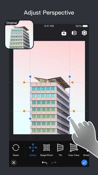 Emulate iPhone app Corr - Photo Editor & Design using MyAndroid