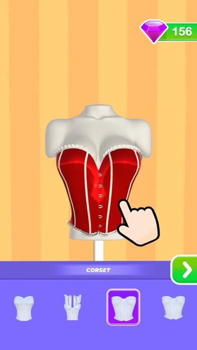 Emulate iPhone app Corset Maker using MyAndroid