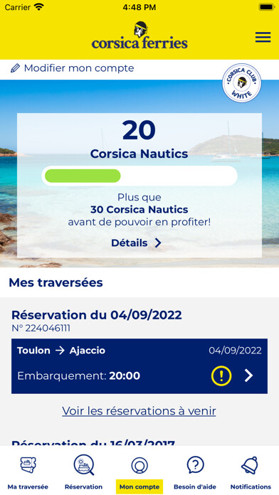 Emulate iPhone app Corsica Ferries using MyAndroid Emulate iPhone app Corsica Ferries using MyAndroid