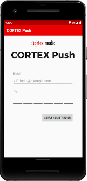 Emulate iPhone app CORTEX Push using MyAndroid