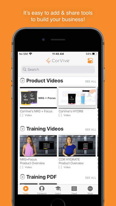 Emulate iPhone app CorVive Endorser App using MyAndroid Emulate iPhone app CorVive Endorser App using MyAndroid