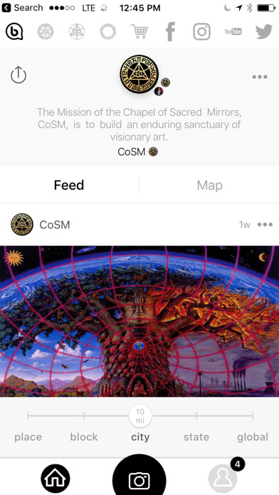 Emulate iPhone app CoSM - Alex Grey & Allyson Grey using MyAndroid Emulate iPhone app CoSM - Alex Grey & Allyson Grey using MyAndroid