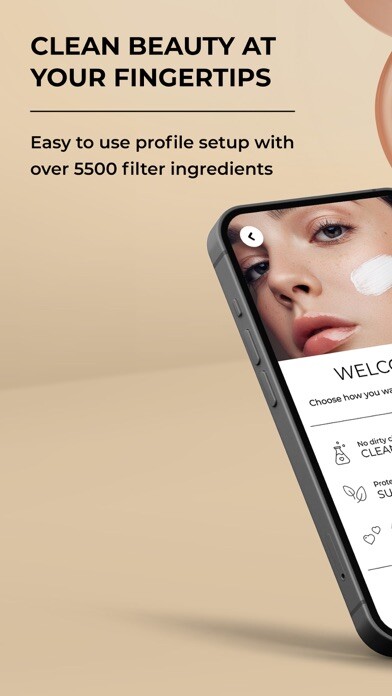 Emulate iPhone app CosmEthics: Guide to cosmetics using MyAndroid