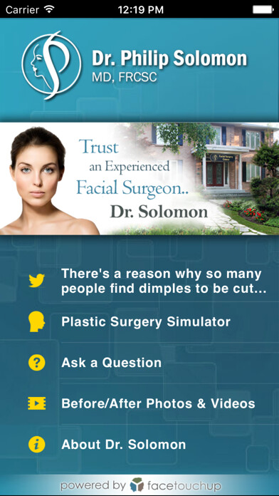 Emulate iPhone app Cosmetic Facial & Rhinoplasty Surgery - Dr Solomon using MyAndroid Emulate iPhone app Cosmetic Facial & Rhinoplasty Surgery - Dr Solomon using MyAndroid