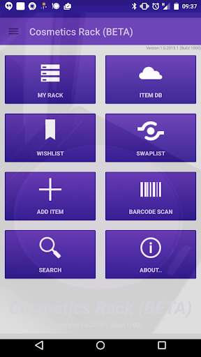 Emulate Android APK Cosmetics Rack