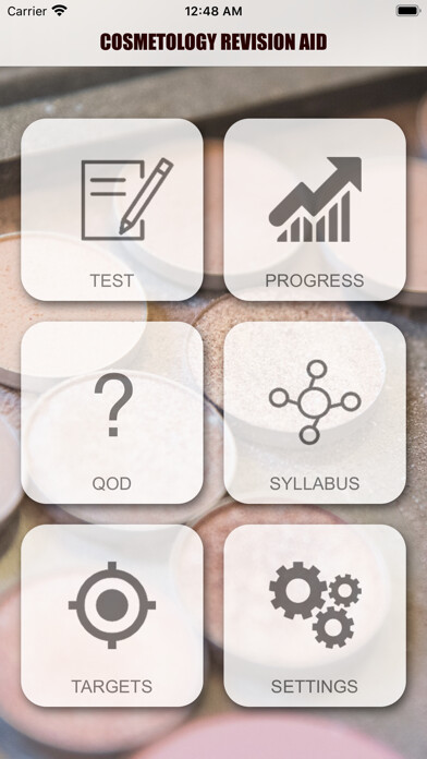 Emulate iPhone app Cosmetology Exam Revision Aid using MyAndroid