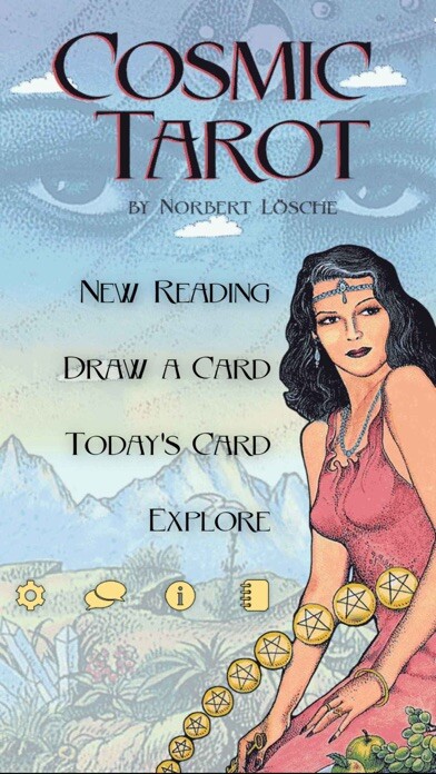 Emulate iPhone app Cosmic Tarot using MyAndroid