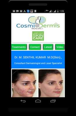 Emulate Android APK Cosmidermis Skin Hospital