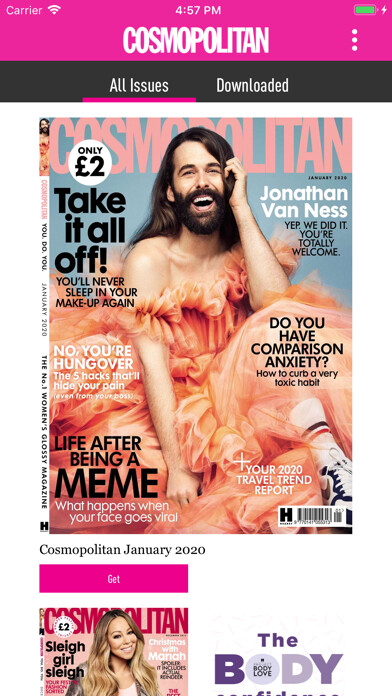 Emulate iPhone app Cosmopolitan UK using MyAndroid