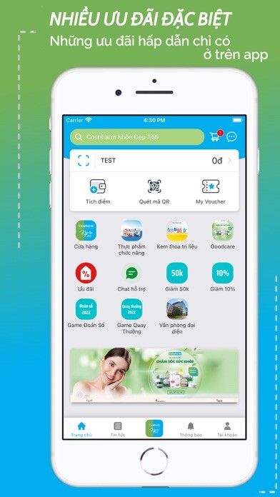 Emulate iPhone app Cospharm Khỏe Đẹp 365 using MyAndroid Emulate iPhone app Cospharm Khỏe Đẹp 365 using MyAndroid