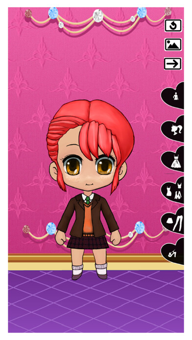 Emulate iPhone app Cosplay Girls Dress Up - Cute Fashion Anime using MyAndroid