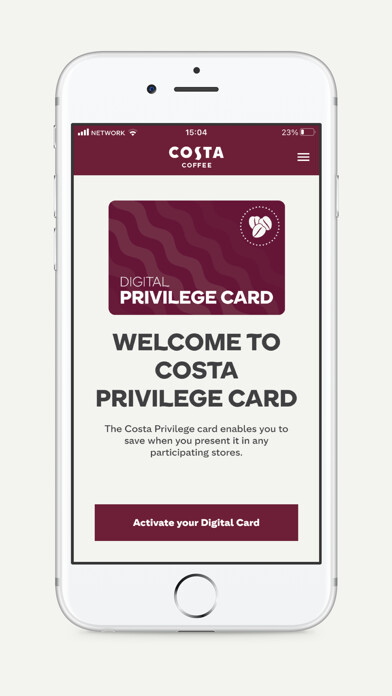Emulate iPhone app Costa Privilege Card using MyAndroid Emulate iPhone app Costa Privilege Card using MyAndroid