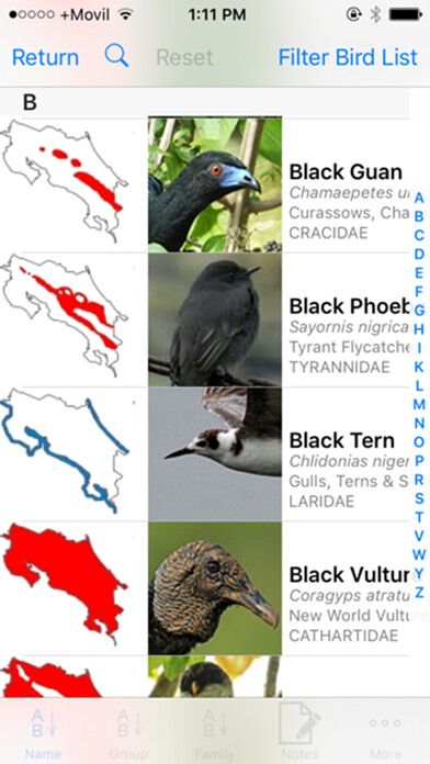 Emulate iPhone app Costa Rica Birds Basic using MyAndroid Emulate iPhone app Costa Rica Birds Basic using MyAndroid