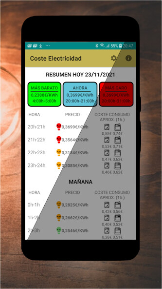 Run android online APK Coste Electricidad. Precio Luz from MyAndroid or emulate Coste Electricidad. Precio Luz using MyAndroid